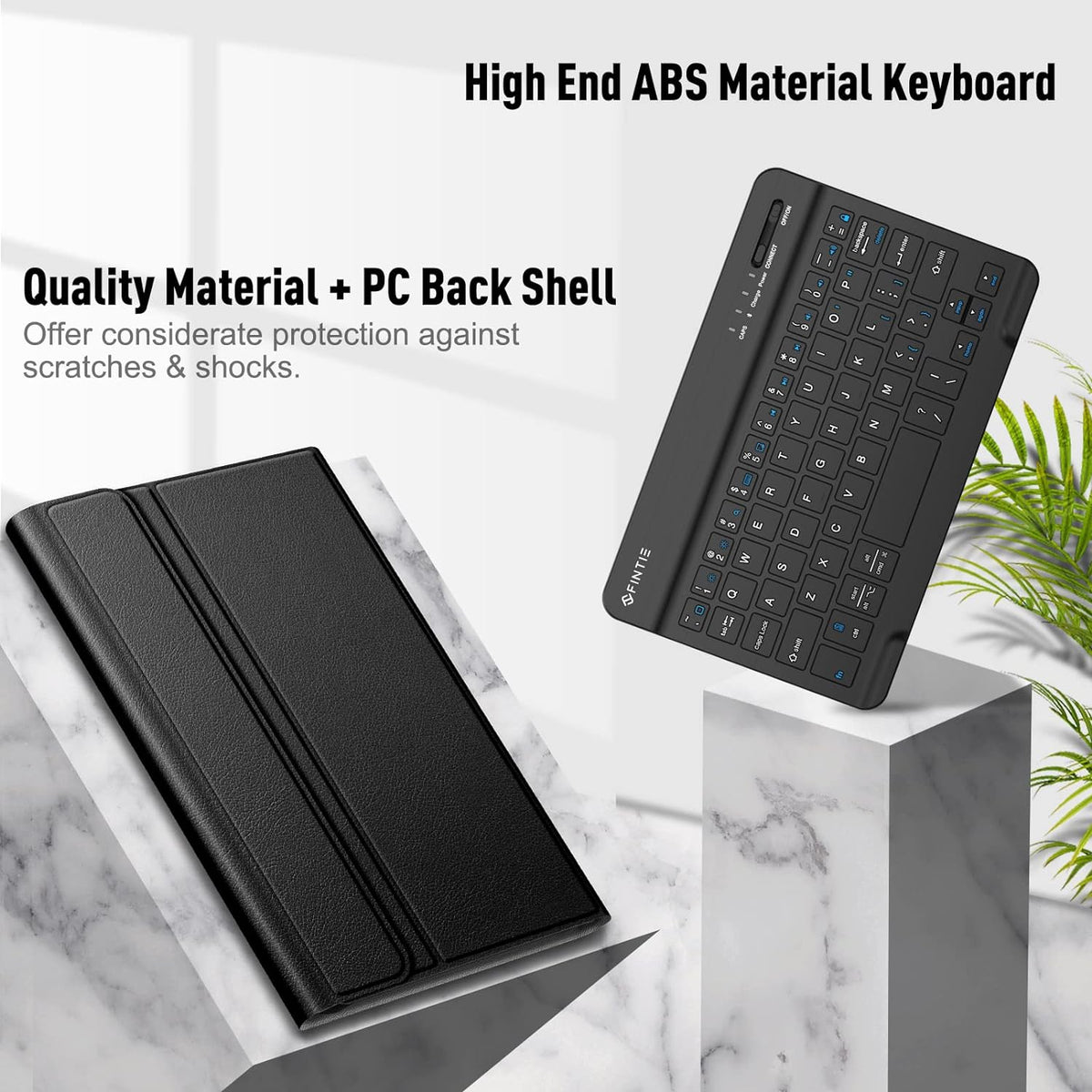 Keyboard Case for Samsung Galaxy Tab A7 Lite 8.7 Inch 2021, Black